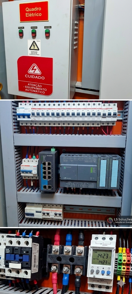 Serviço elétrico realizado pela LS Soluções